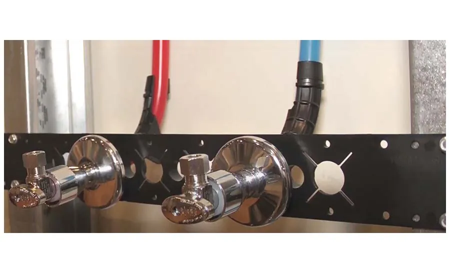 New stub-outs and angle stops landed after a repipe, from our Aliso Viejo guide: What a Repipe Warranty Should Cover